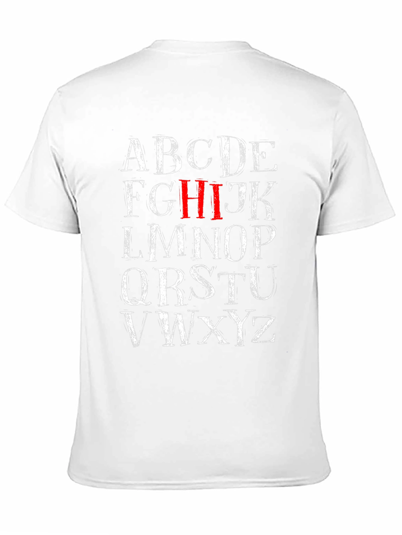 Alphabet Letter Graphic Print T-Shirt