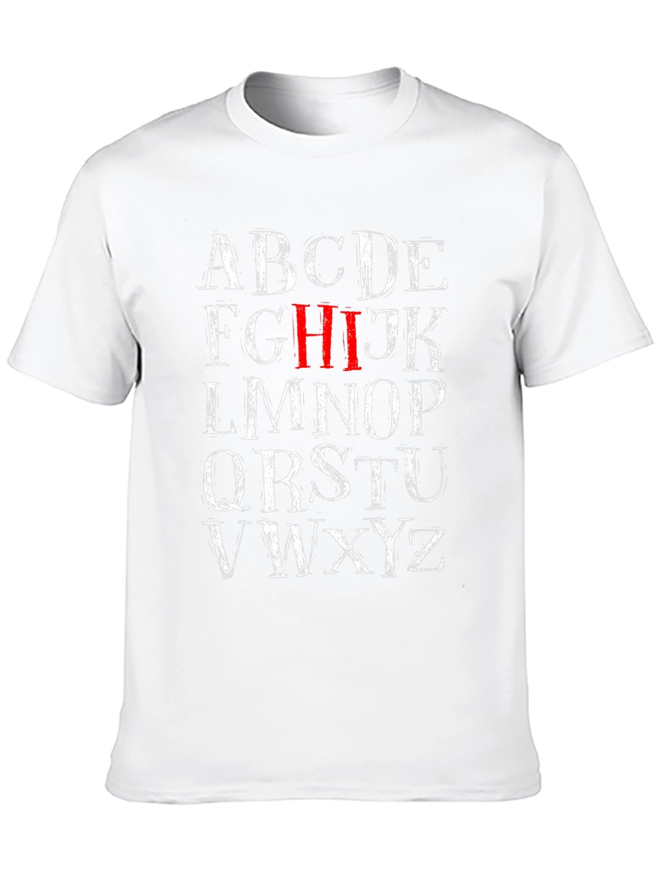 Alphabet Letter Graphic Print T-Shirt