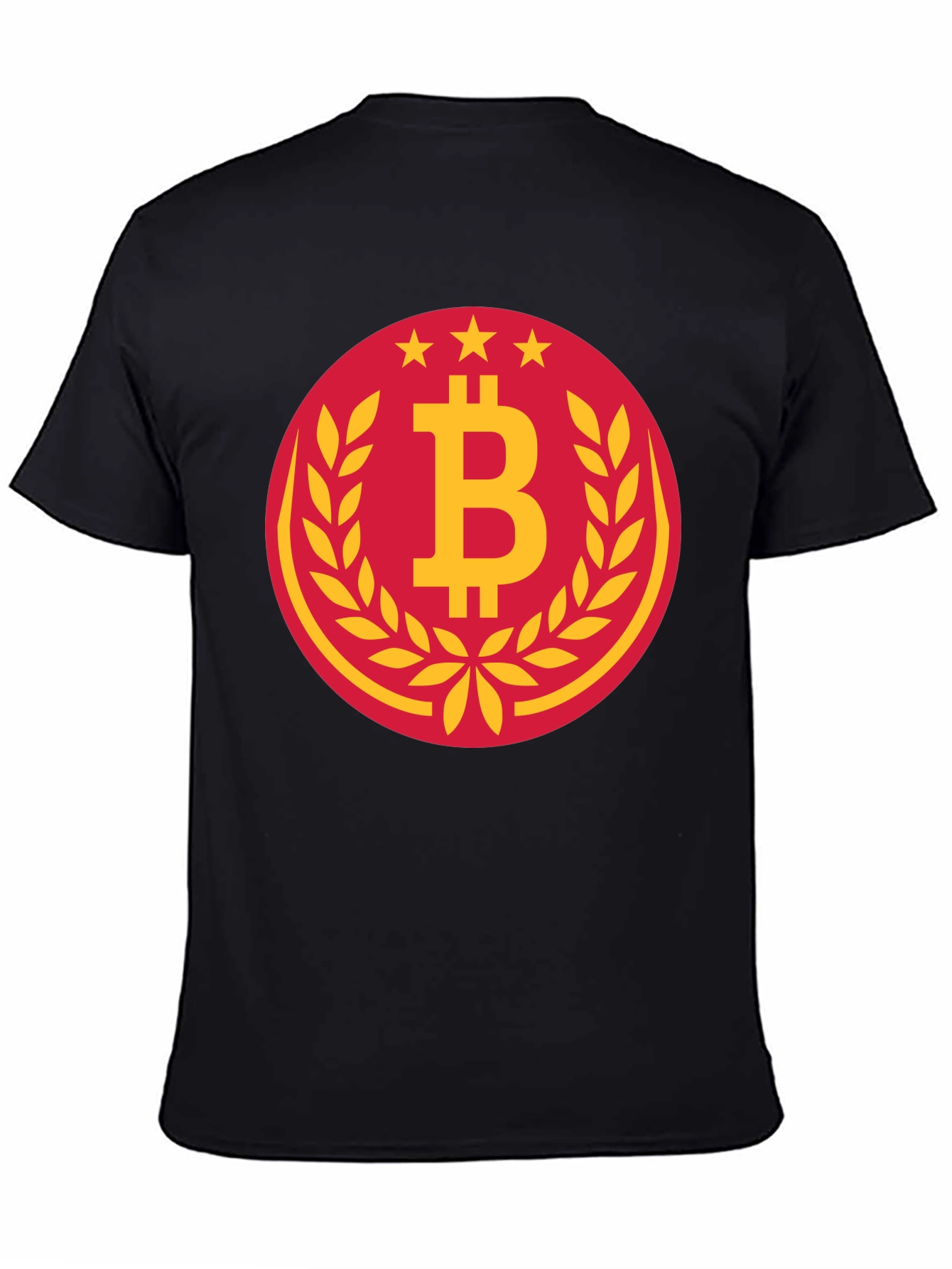 Bitcoin Circle Graphic Tee - Black Crypto T-Shirt