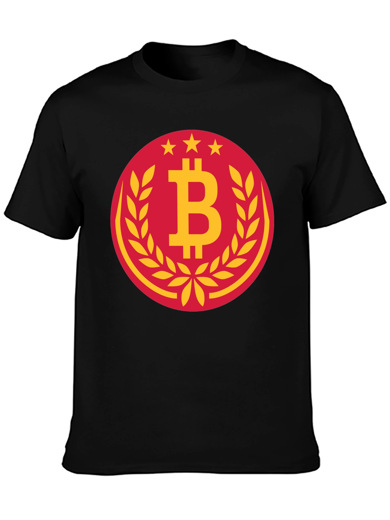 Bitcoin Circle Graphic Tee - Black Crypto T-Shirt