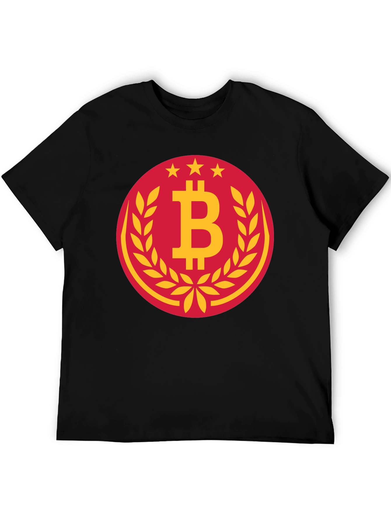 Bitcoin Circle Graphic Tee - Black Crypto T-Shirt
