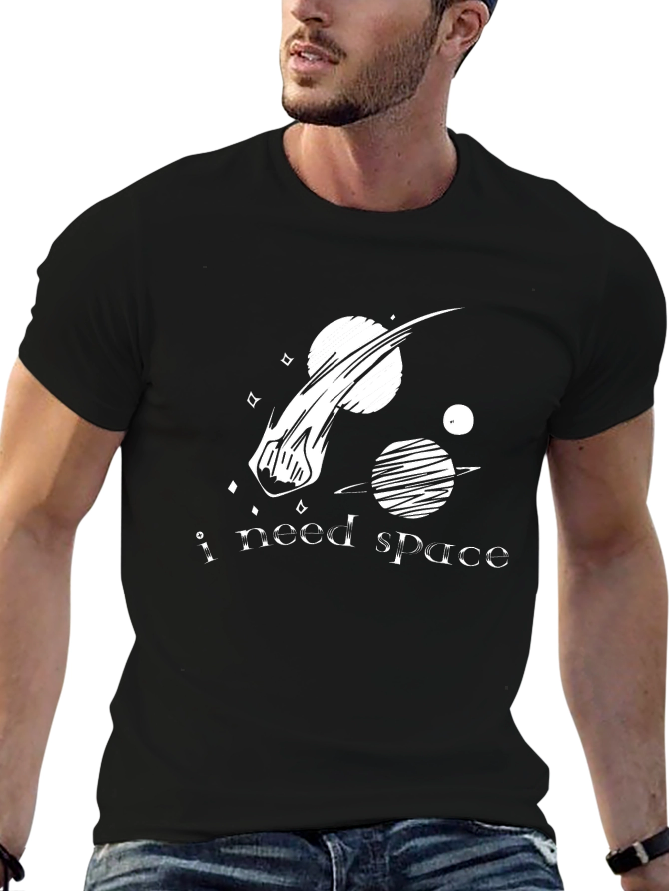 I Need Space T-Shirt: Galaxy Design Tee