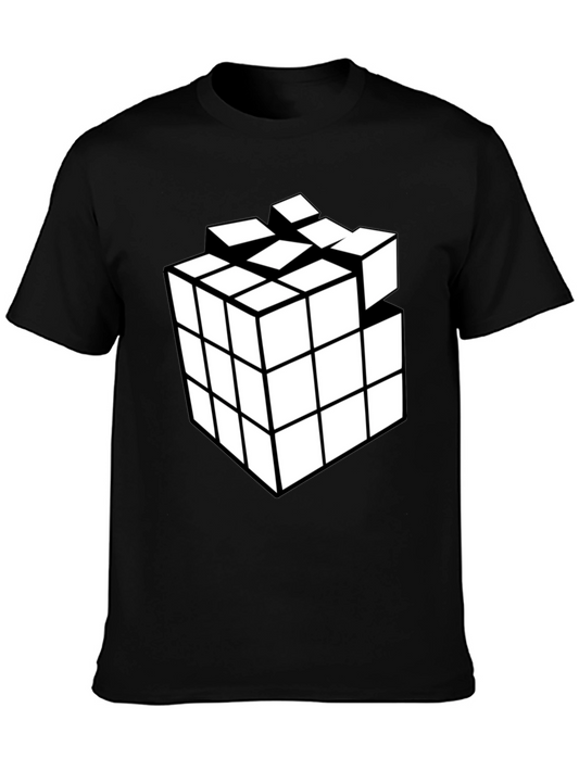 Cube Puzzle Black T-Shirt