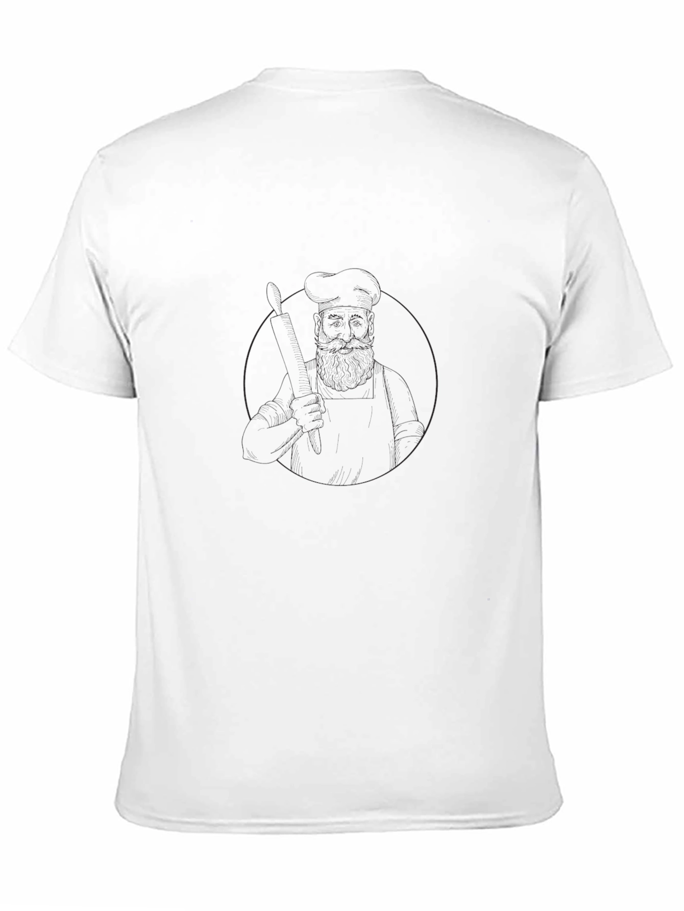 Mens Solid Black Classic Fit Tee