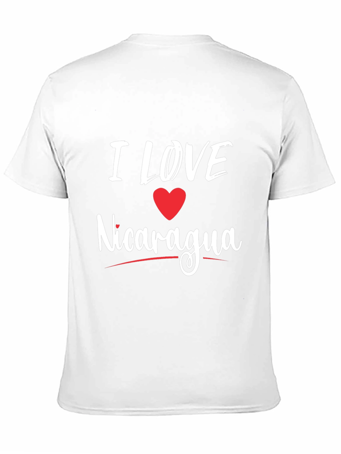 I Love Nicaragua T-Shirt - Black Cotton Tee