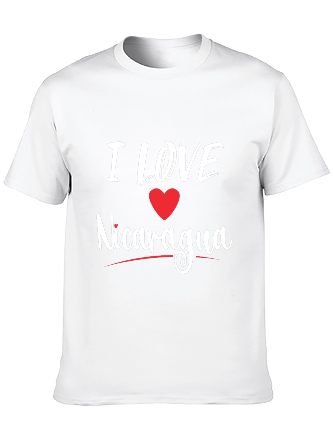I Love Nicaragua T-Shirt - Black Cotton Tee
