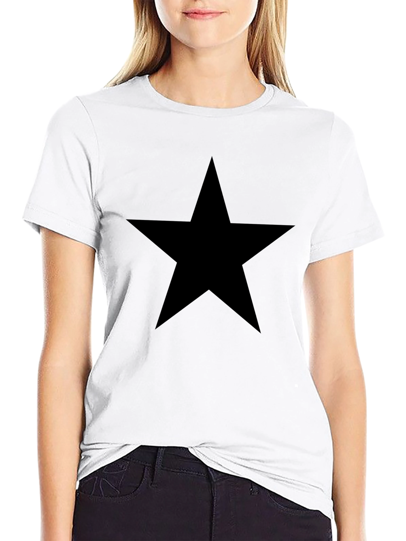 Black Star Graphic Tee - Modern Style