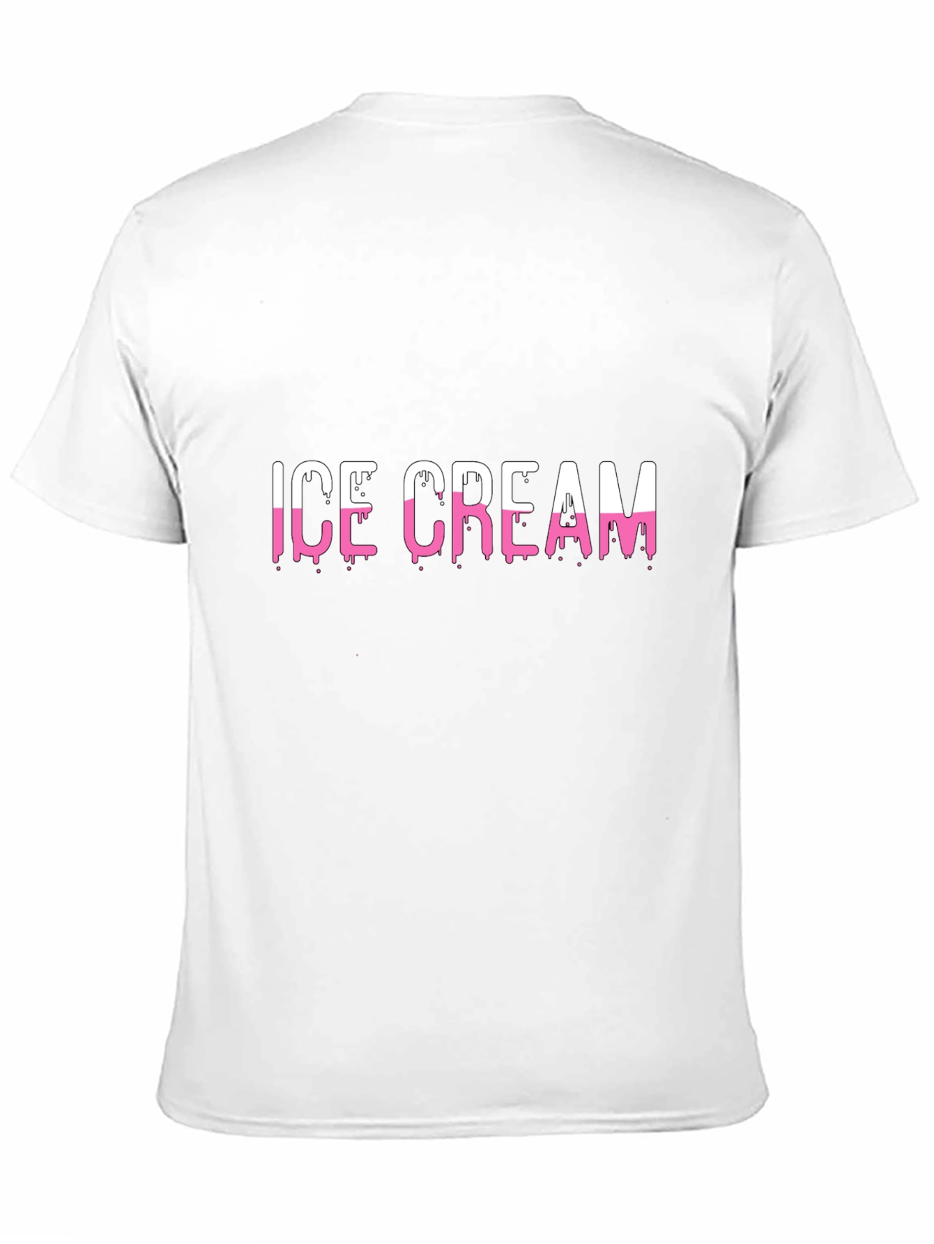 Ice Cream Graphic Print Mens Black T-Shirt