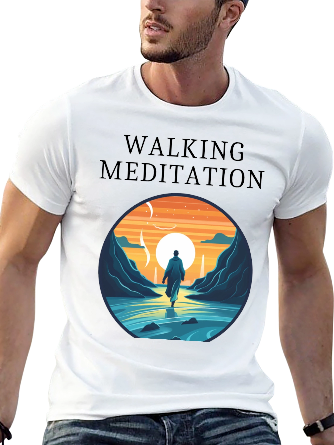 Walking Meditation Graphic Tee