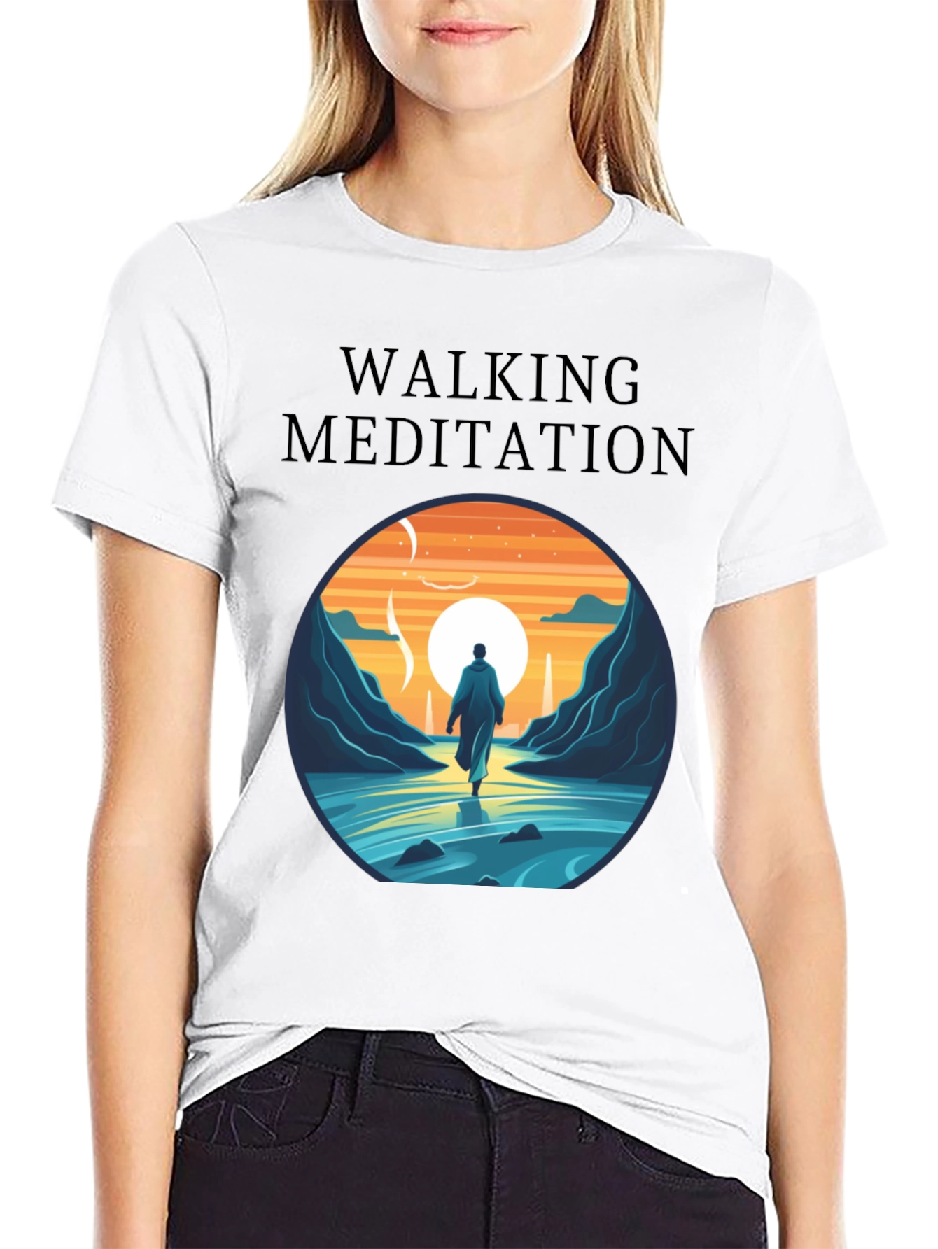 Walking Meditation Graphic Tee