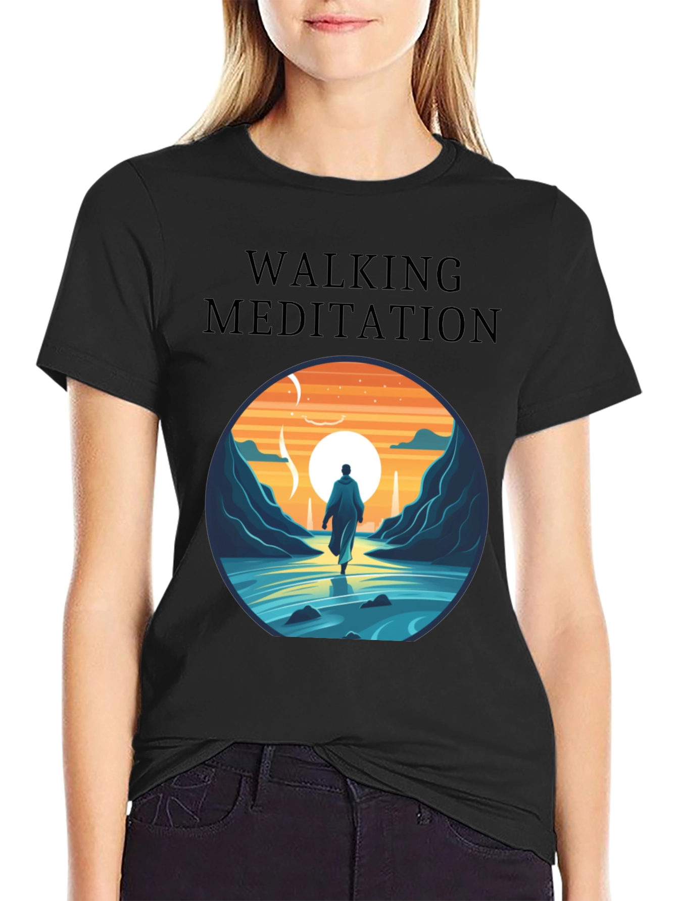 Walking Meditation Graphic Tee