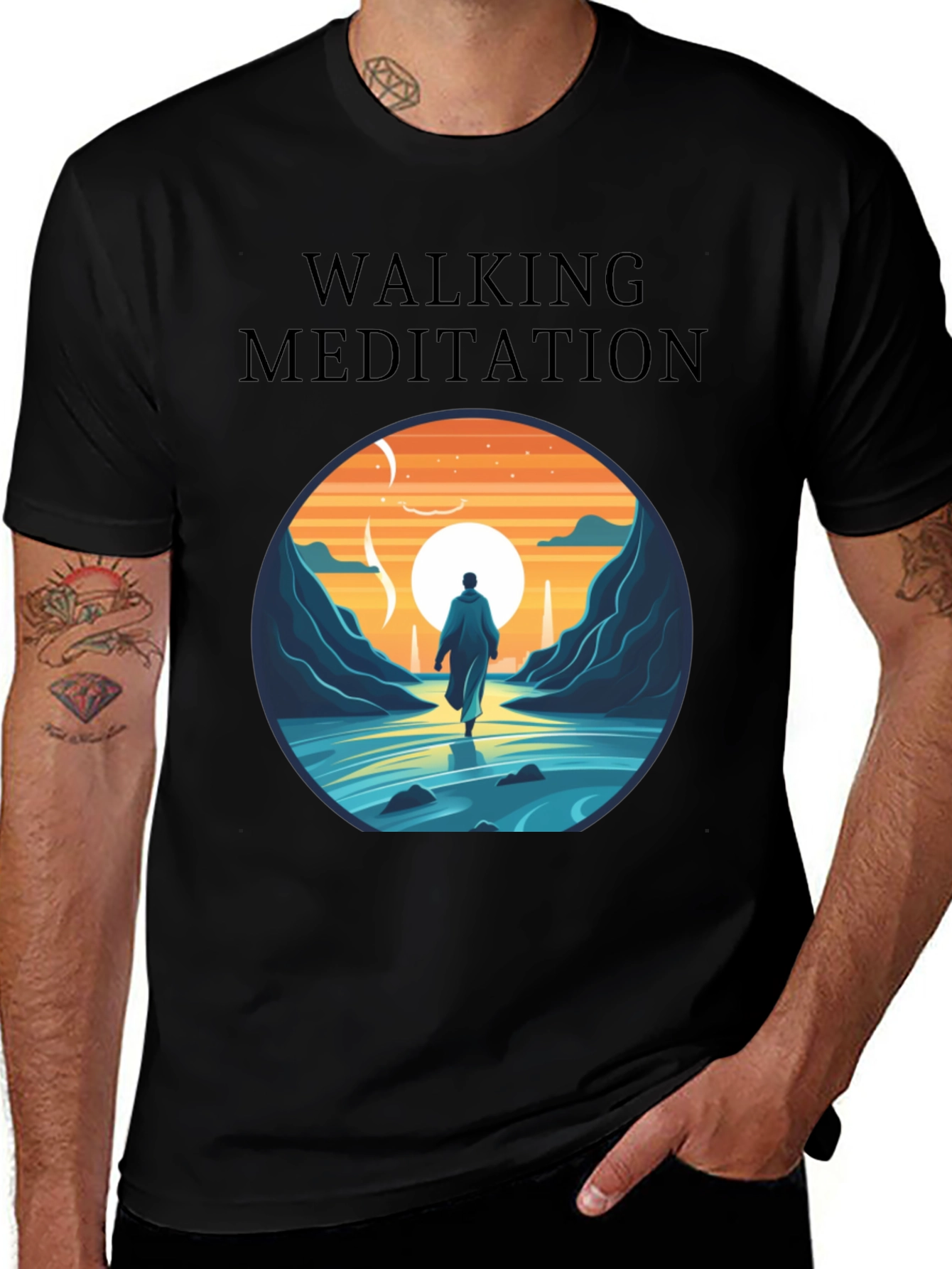 Walking Meditation Graphic Tee
