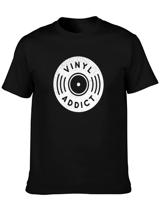Vinyl Addict Black T-Shirt