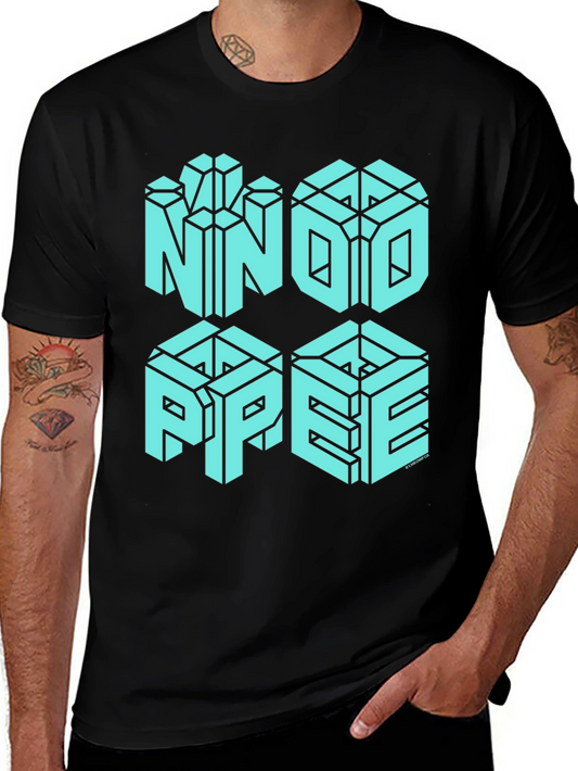 NNOI PPEE Optical Illusion Graphic T-Shirt