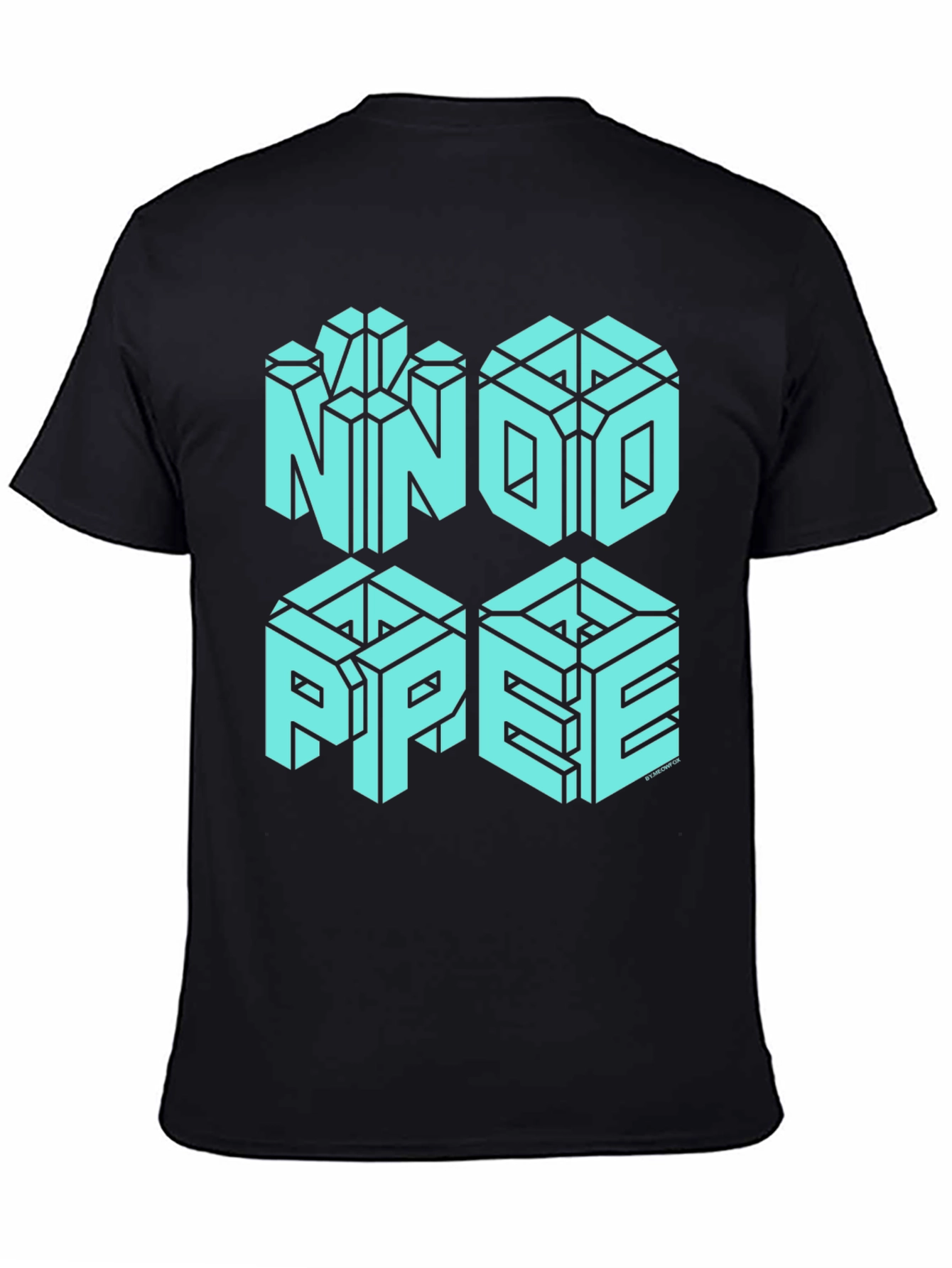 NNOI PPEE Optical Illusion Graphic T-Shirt