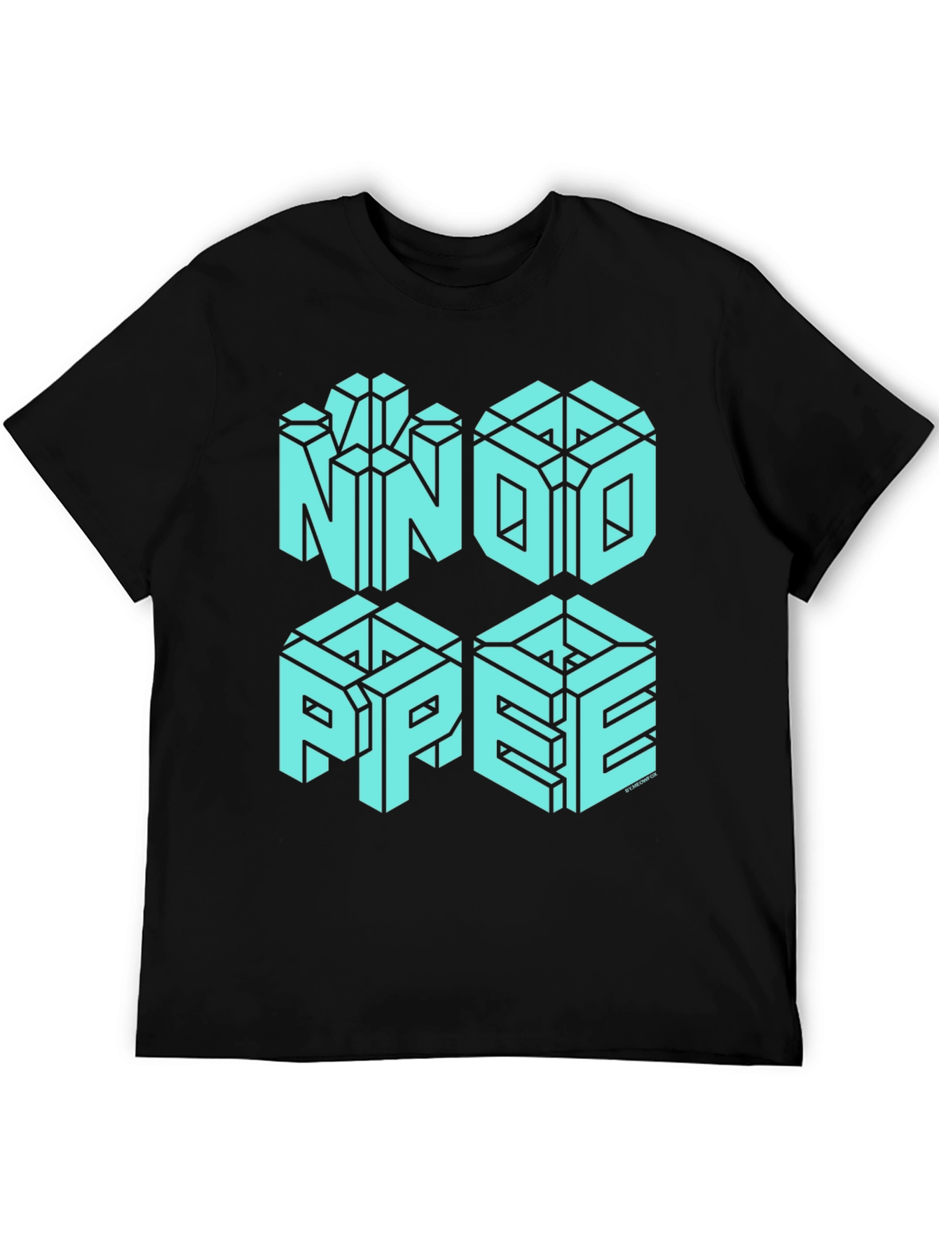 NNOI PPEE Optical Illusion Graphic T-Shirt