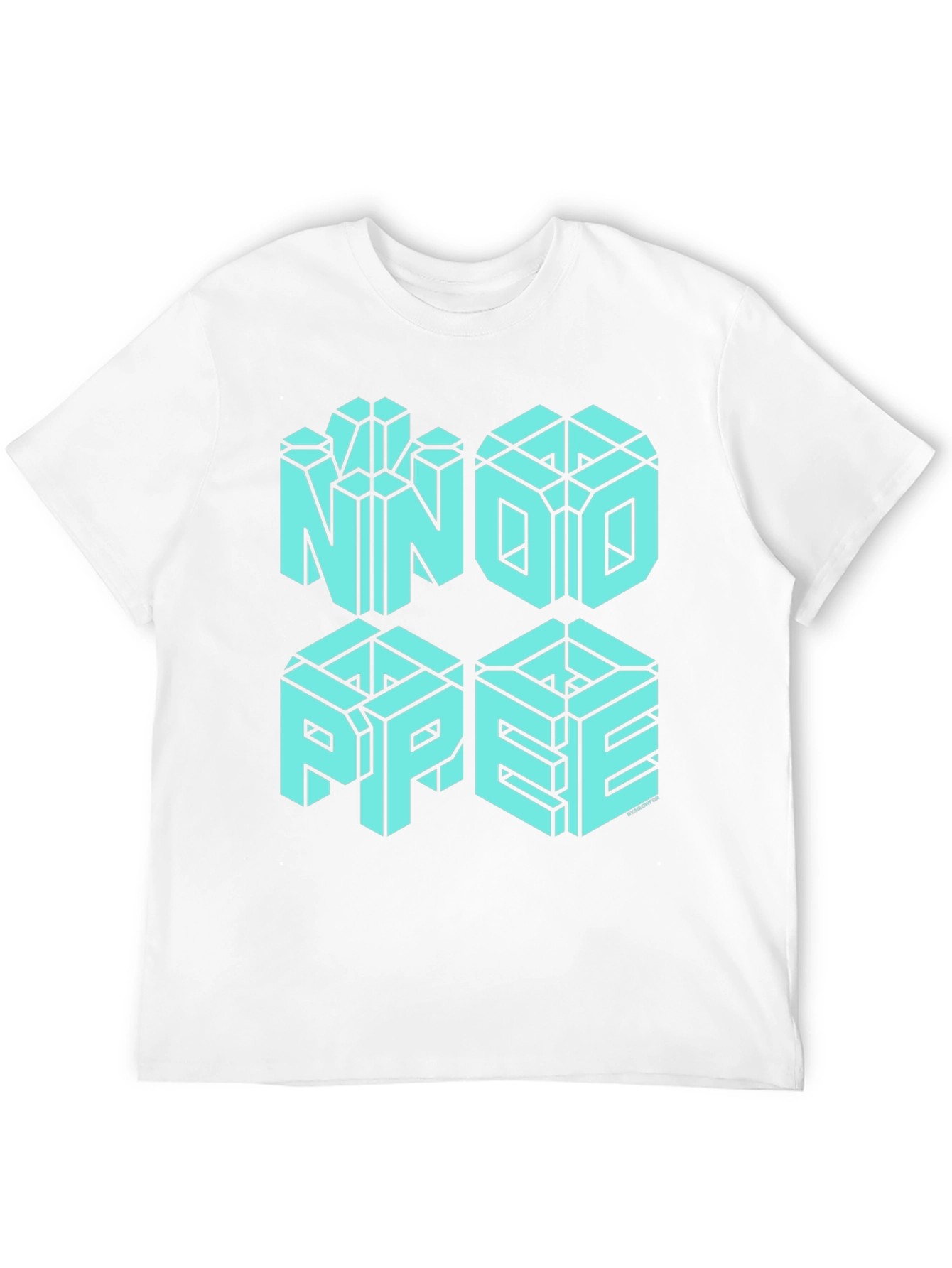 NNOI PPEE Optical Illusion Graphic T-Shirt