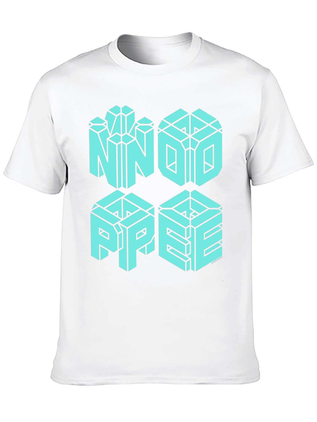 NNOI PPEE Optical Illusion Graphic T-Shirt
