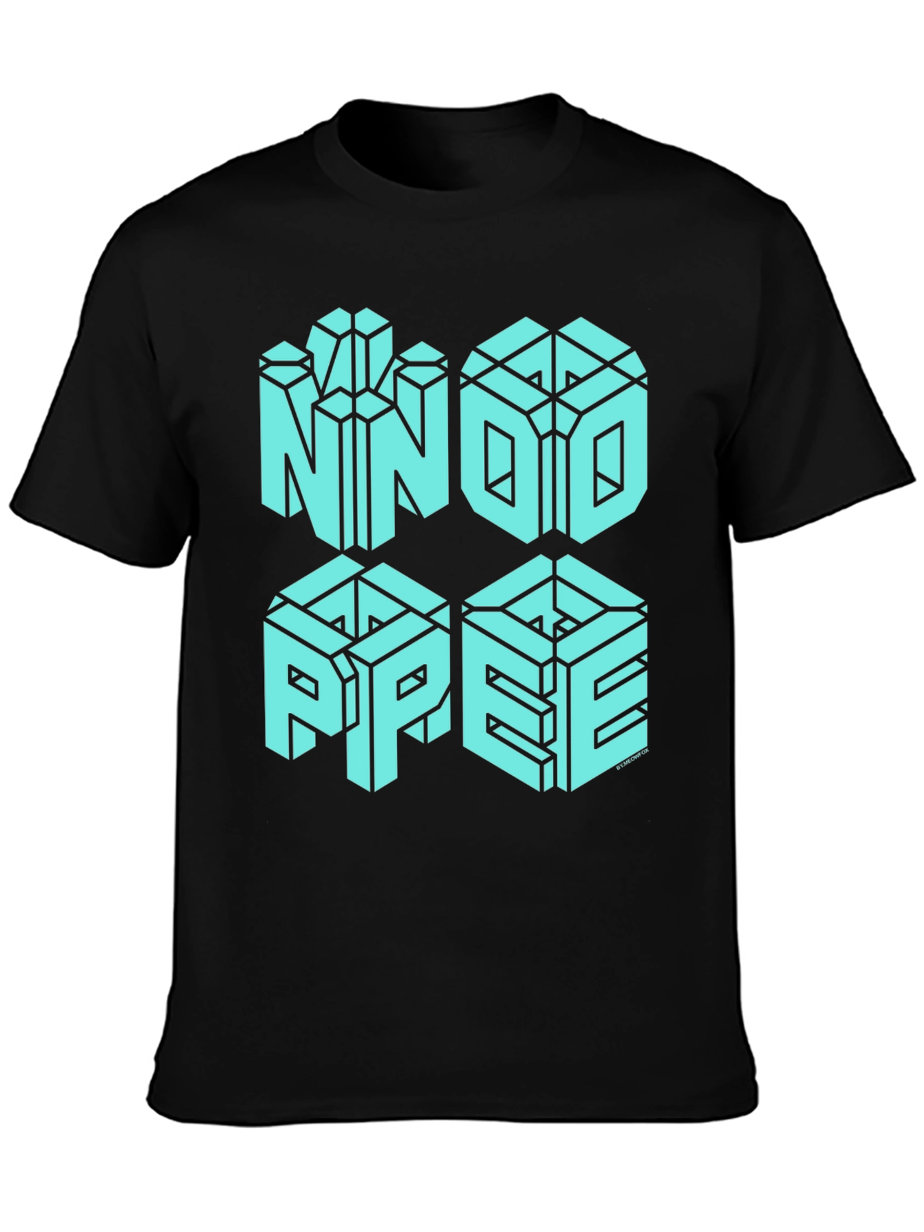 NNOI PPEE Optical Illusion Graphic T-Shirt