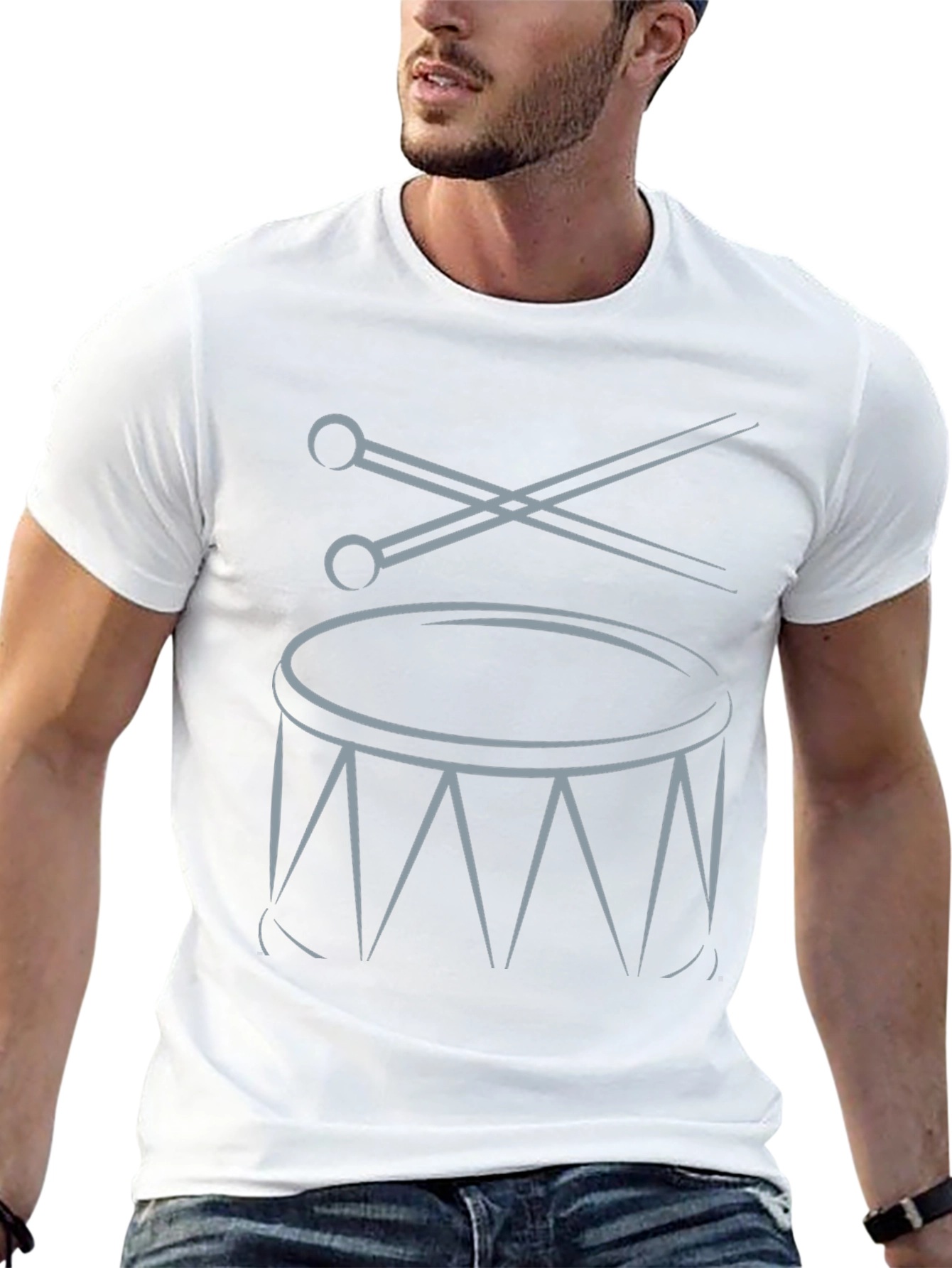 Drum Kit Graphic Tee - Musician T-Shirt