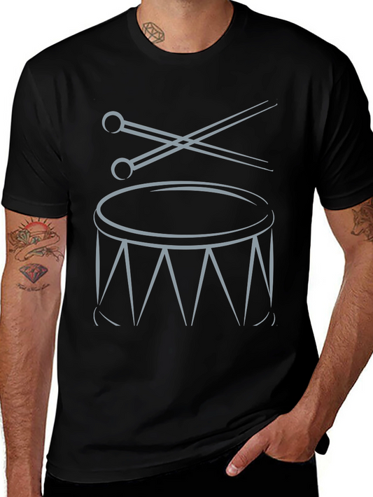 Drum Kit Graphic Tee - Musician T-Shirt