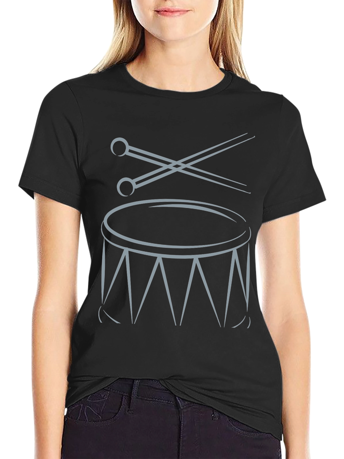 Drum Kit Graphic Tee - Musician T-Shirt
