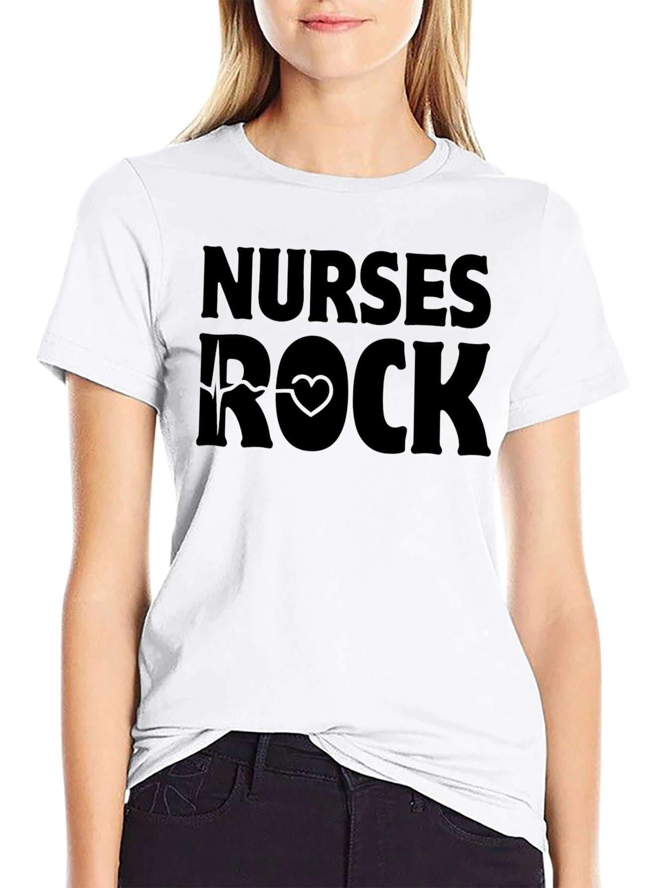 Nurses Rock Graphic T-Shirt - Comfortable Cotton Blend