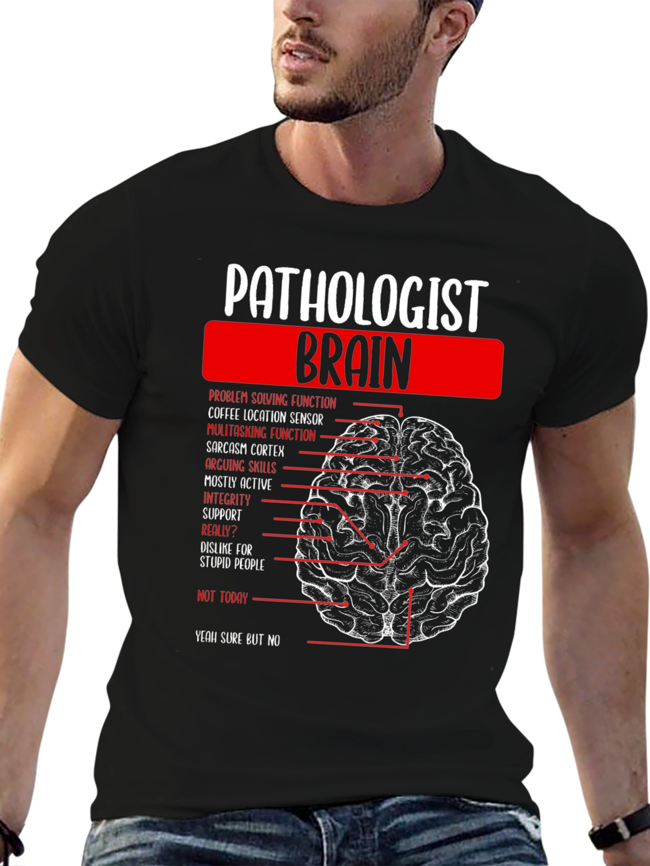 Pathologist Brain Anatomy T-Shirt Funny Gift