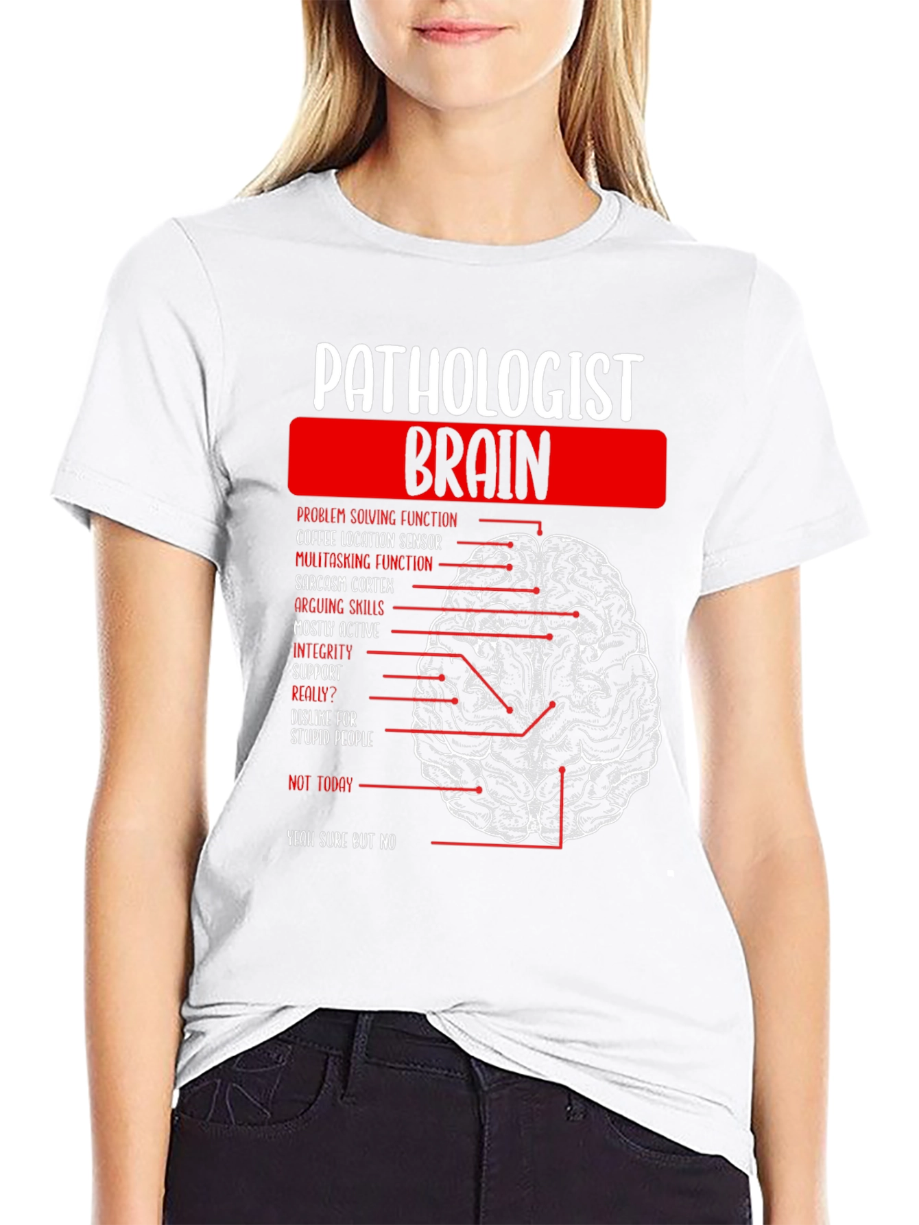 Pathologist Brain Anatomy T-Shirt Funny Gift