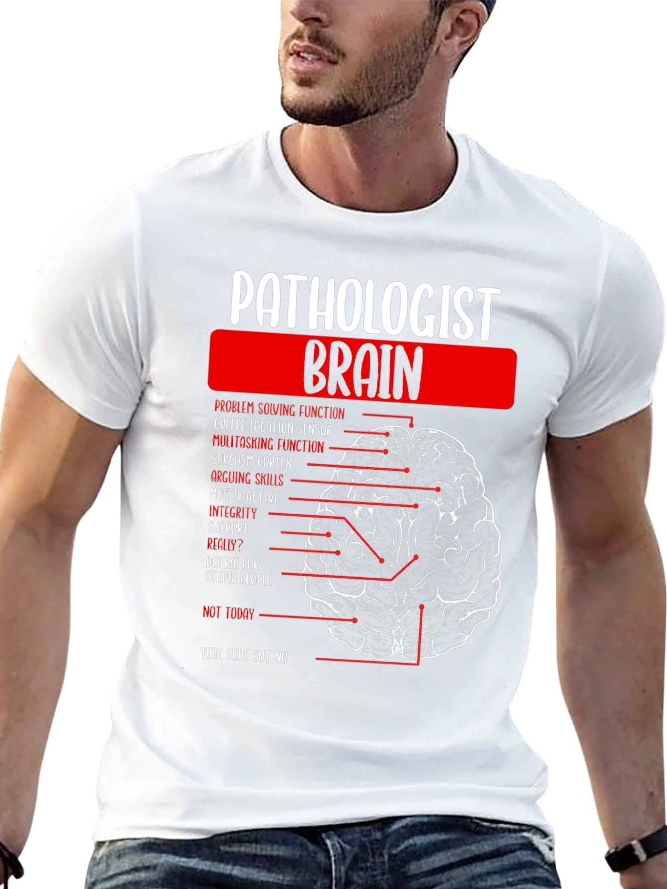 Pathologist Brain Anatomy T-Shirt Funny Gift