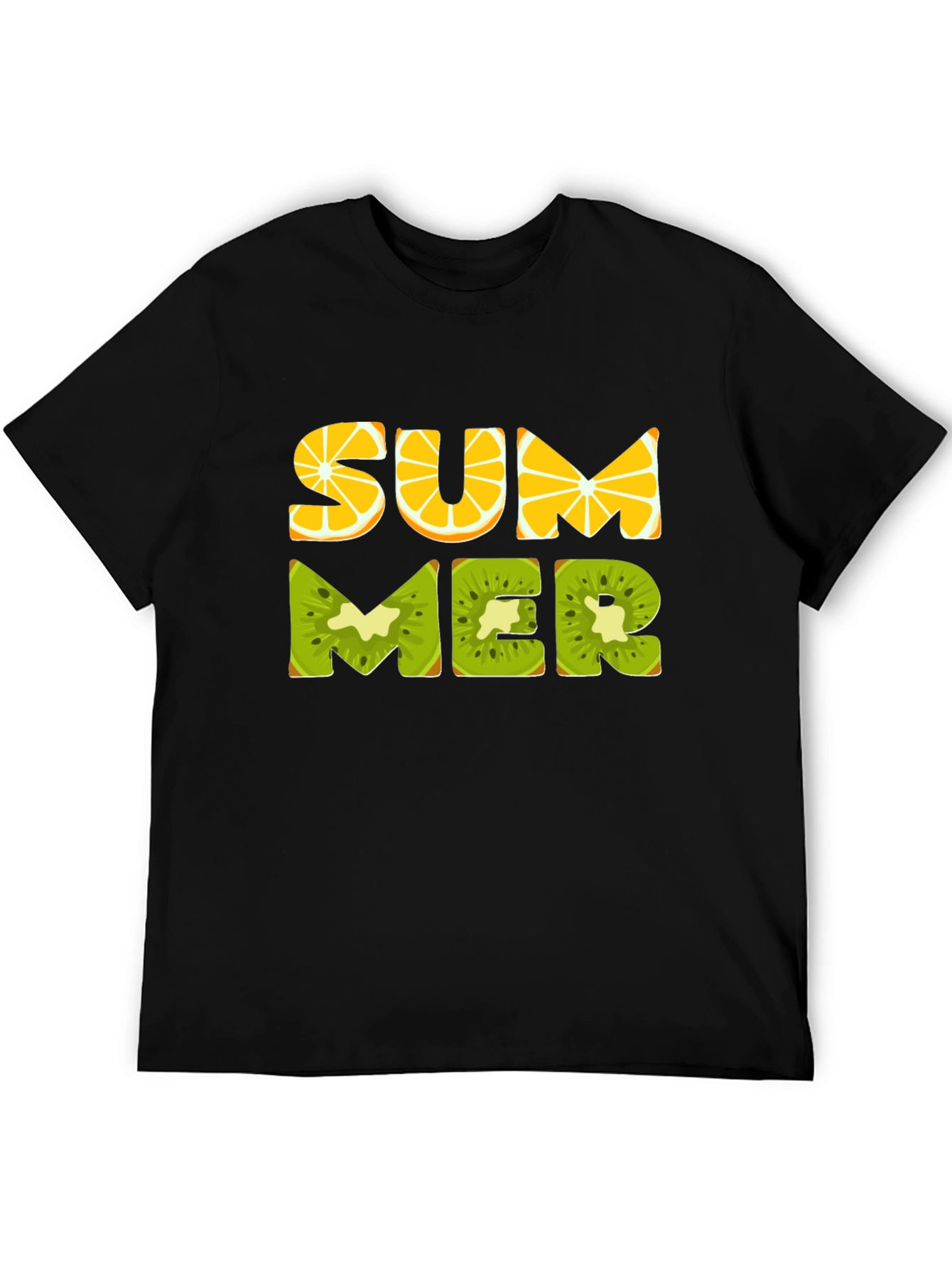 Summer Fruit T-Shirt - Black Graphic Tee