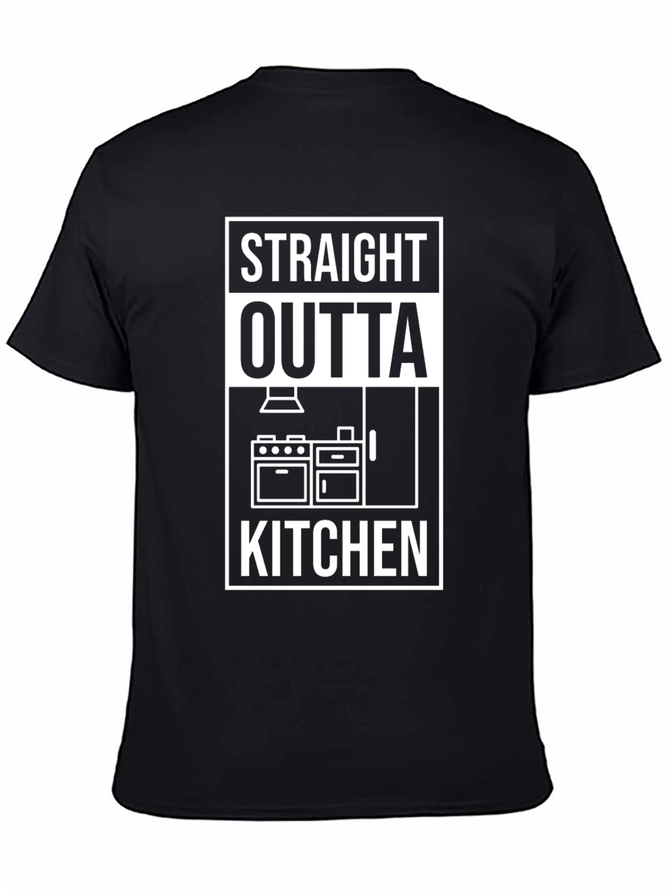 Straight Outta Kitchen Graphic Tee - Black