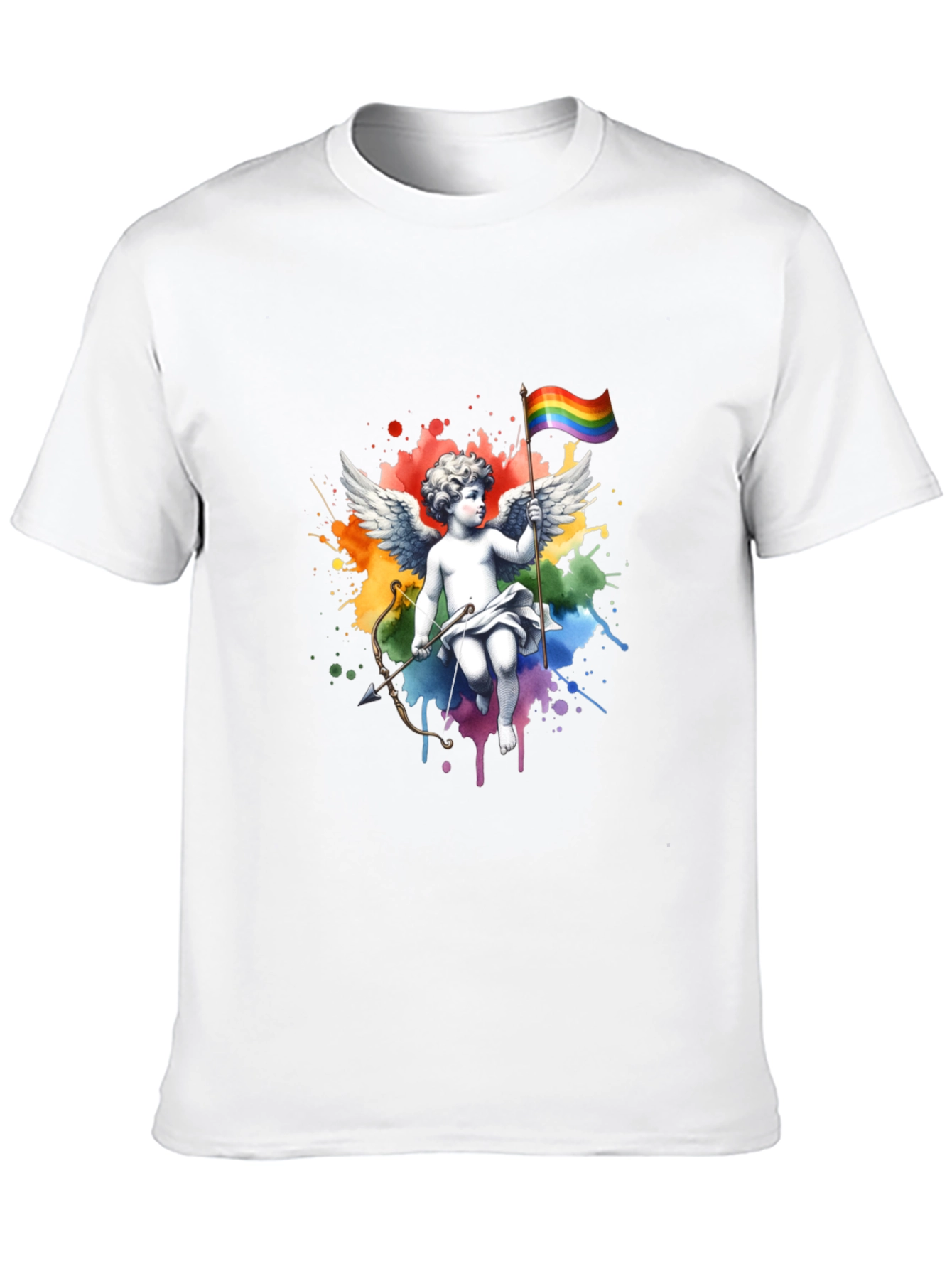 Rainbow Pride Angel T-Shirt