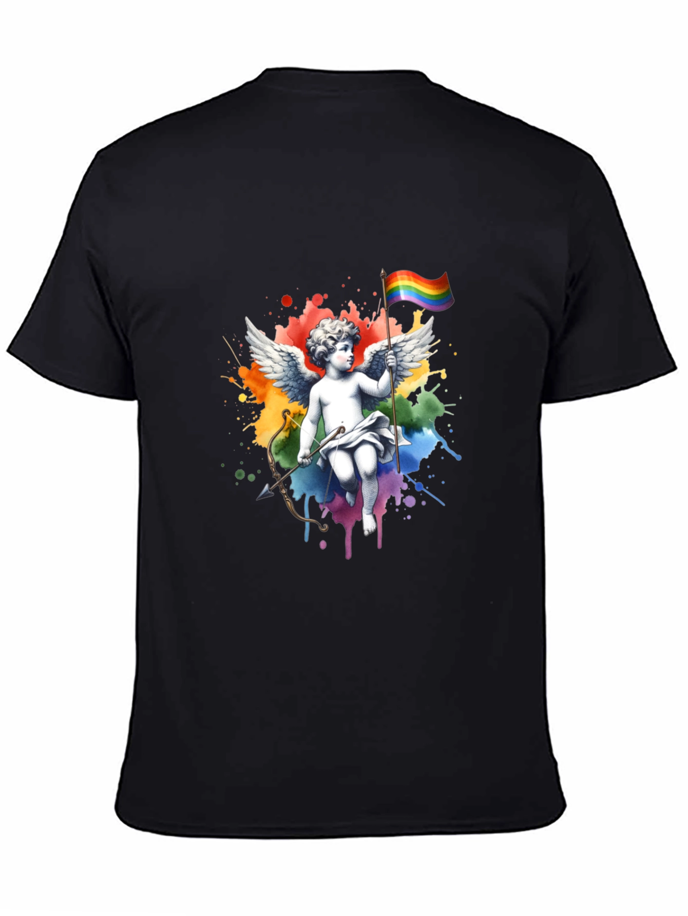 Rainbow Pride Angel T-Shirt