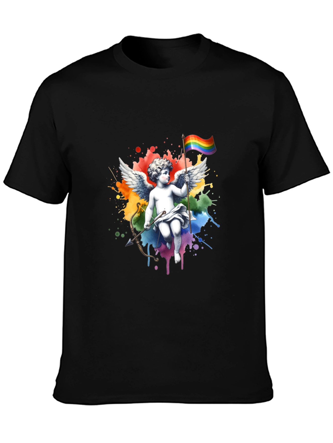 Rainbow Pride Angel T-Shirt