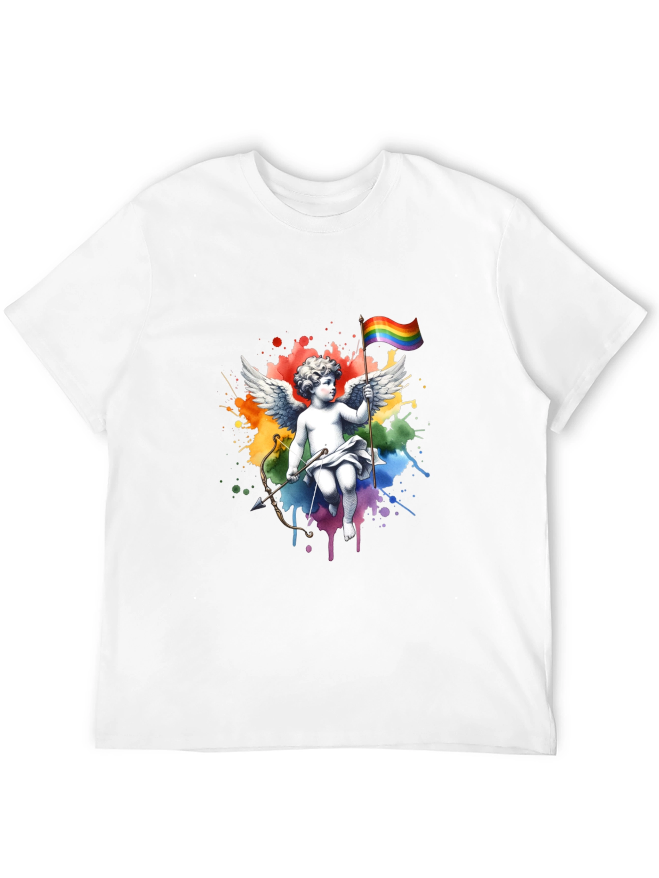 Rainbow Pride Angel T-Shirt