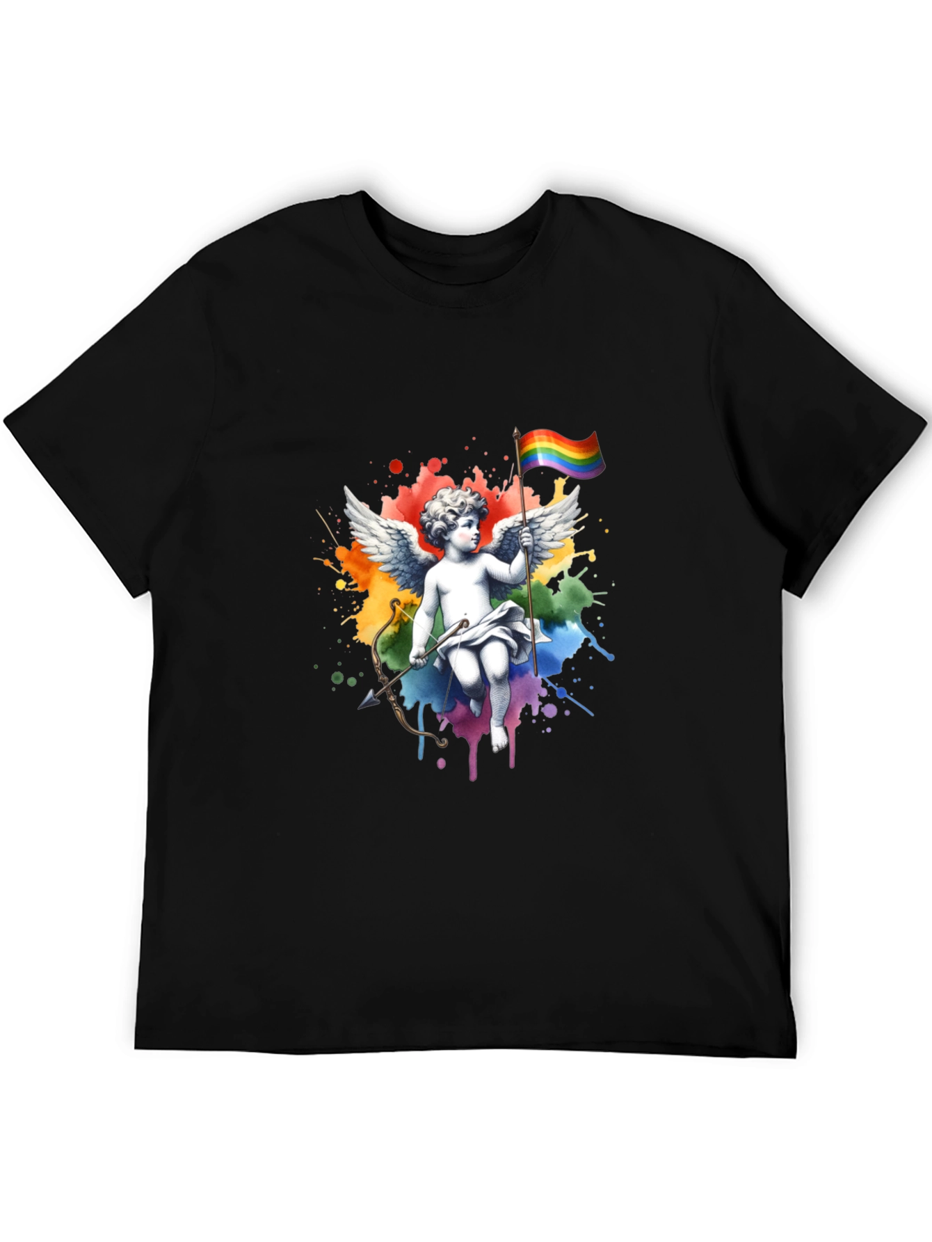 Rainbow Pride Angel T-Shirt