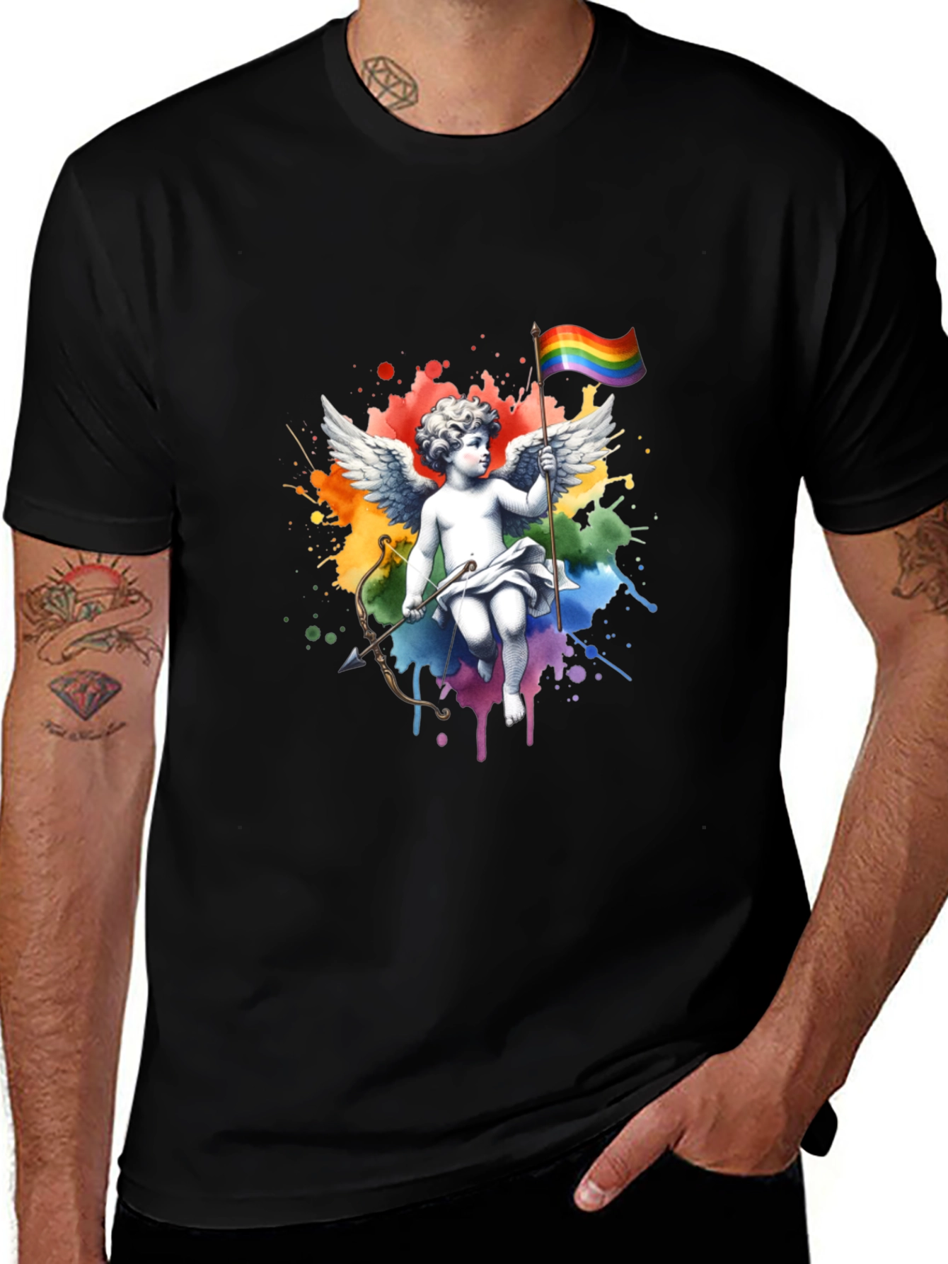 Rainbow Pride Angel T-Shirt