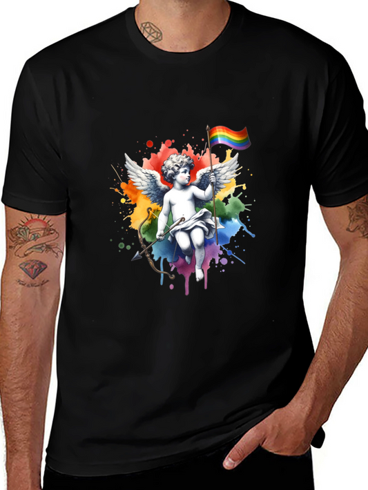 Rainbow Pride Angel T-Shirt
