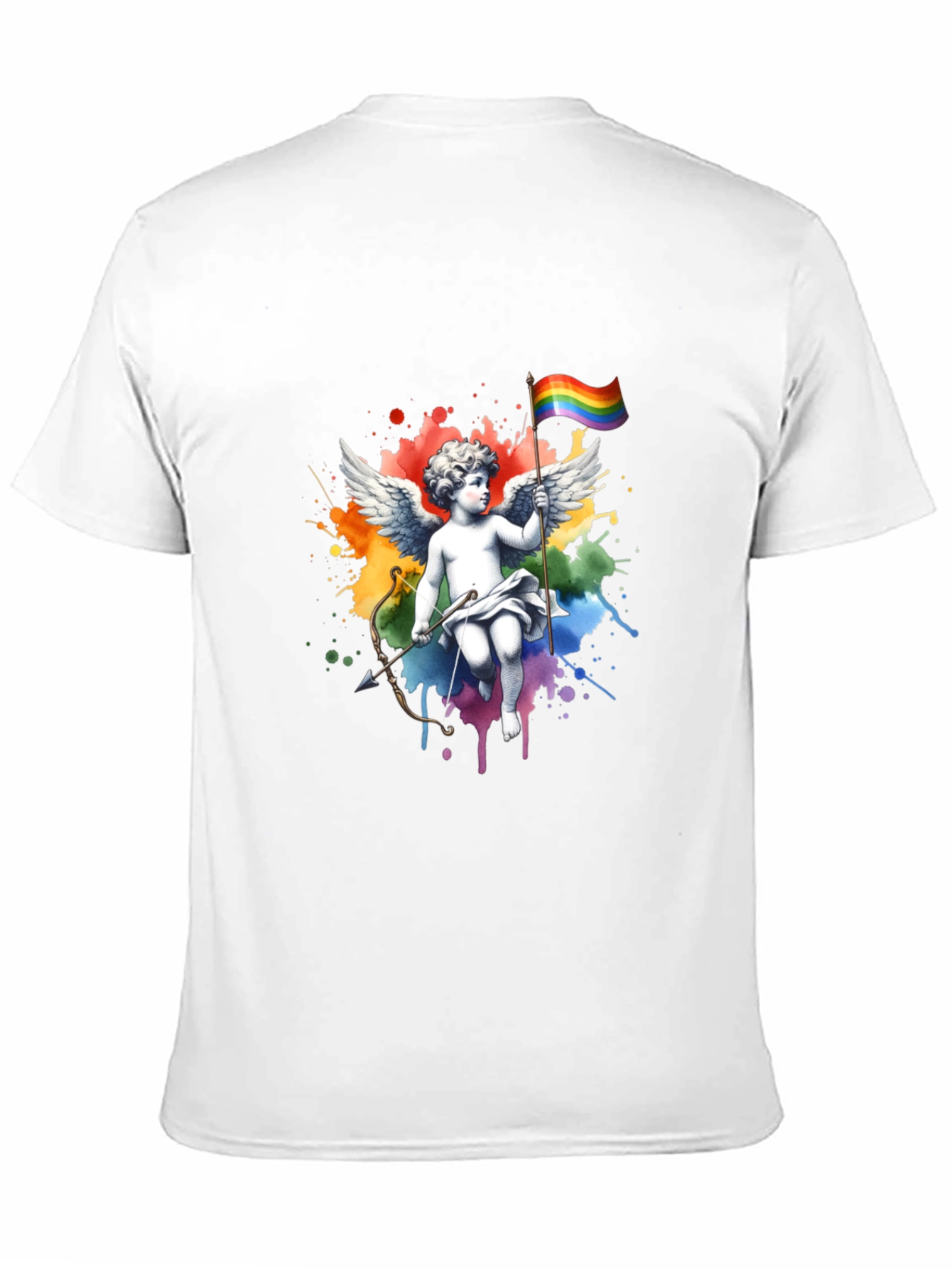 Rainbow Pride Angel T-Shirt