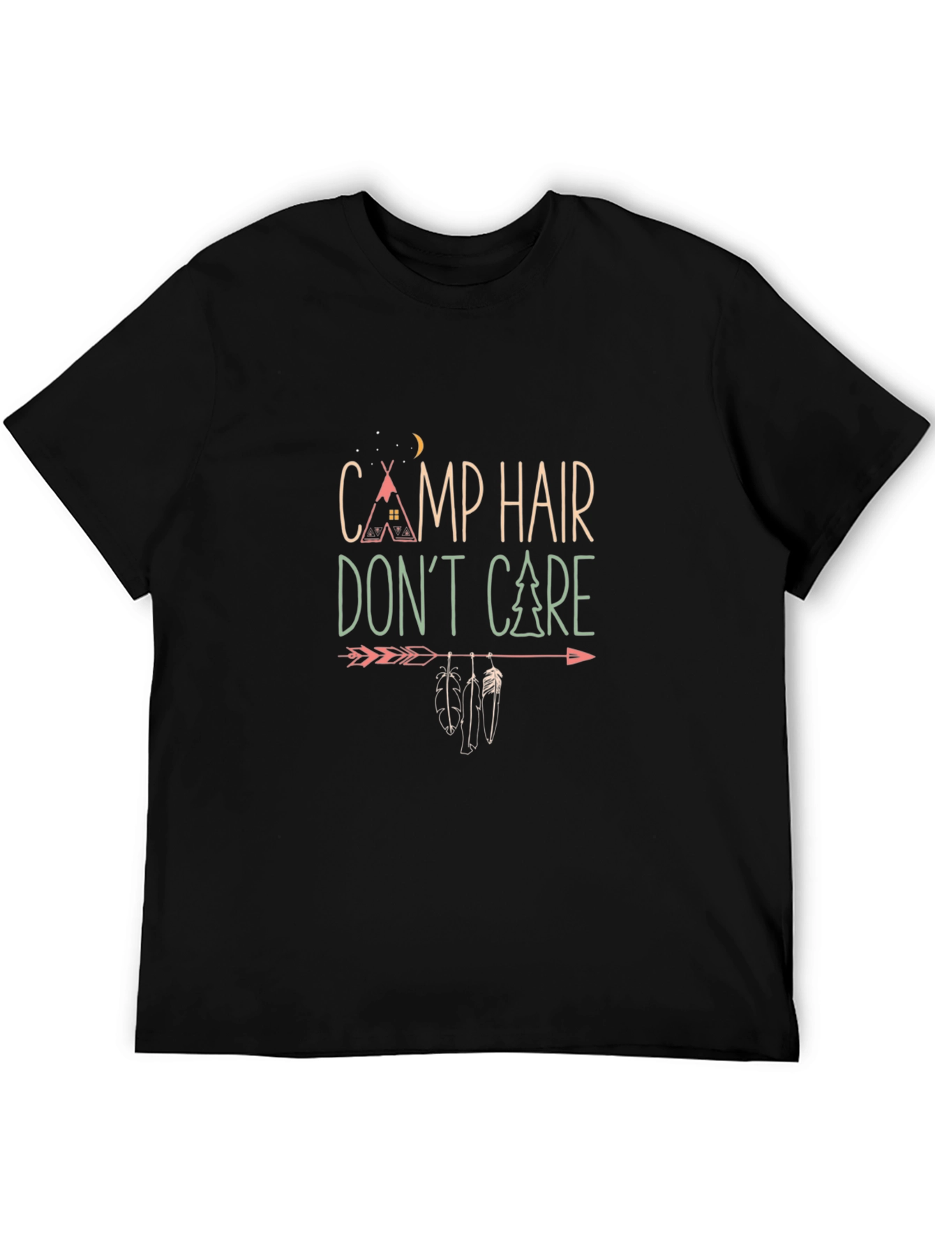 Camp Hair Dont Care Graphic T-Shirt