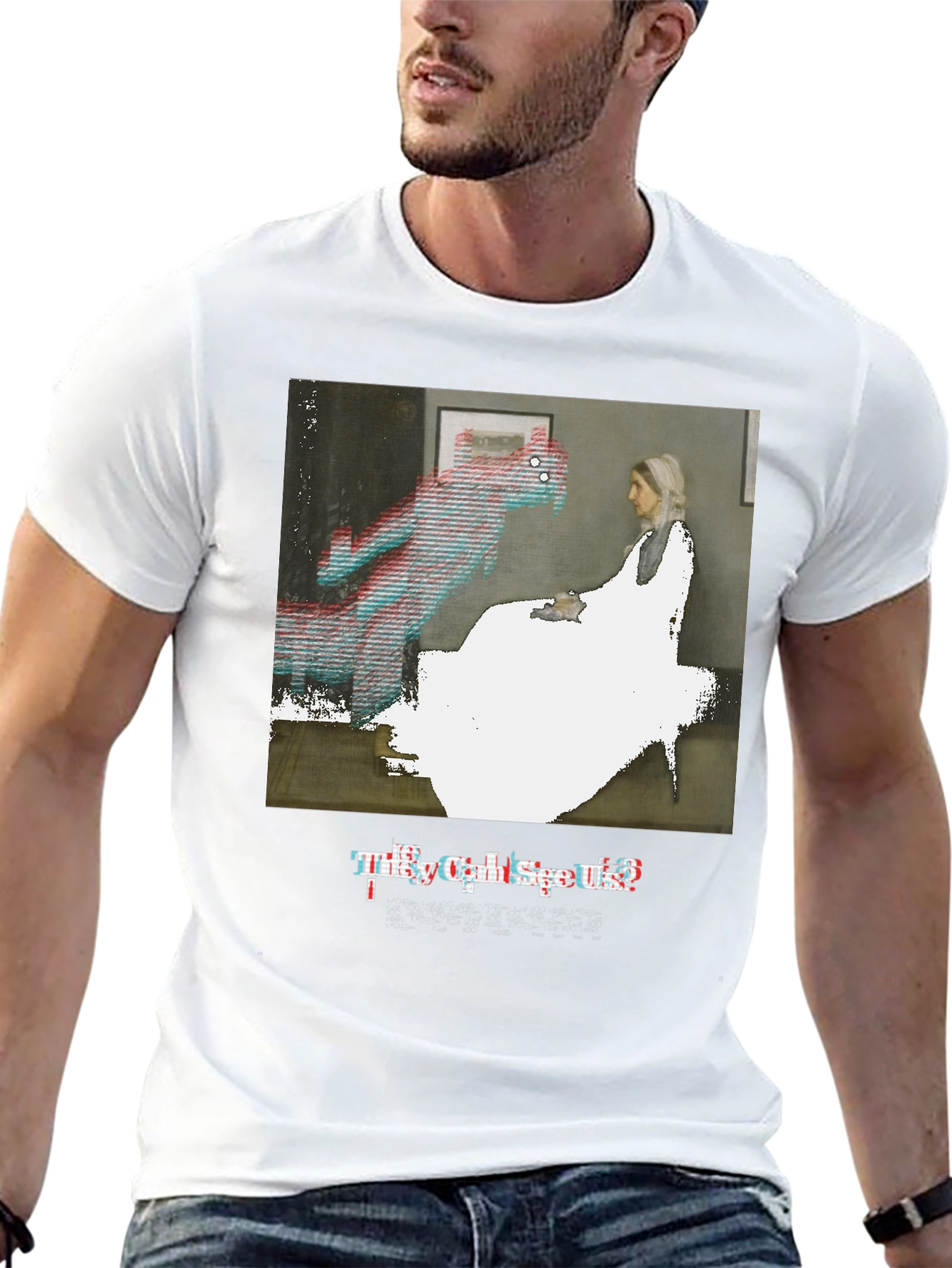 Artistic Graphic Tee: They Can See Us