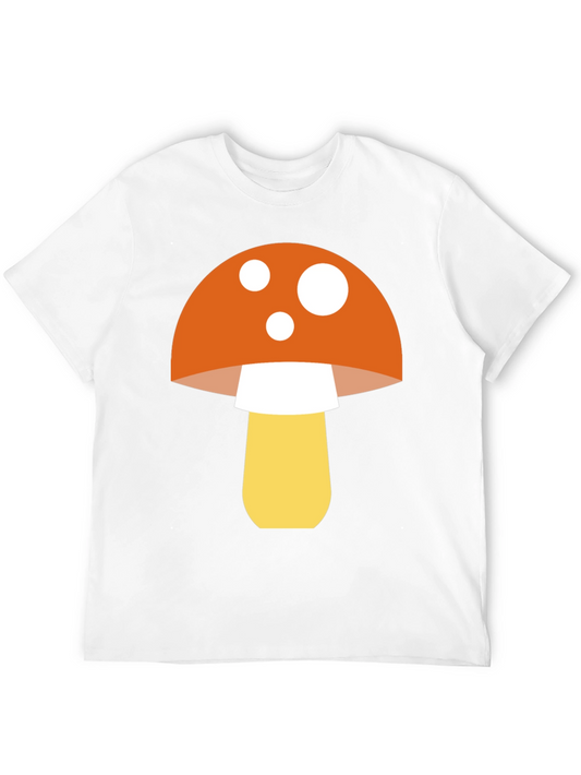 Mushroom Graphic T-Shirt - Funky Black Tee