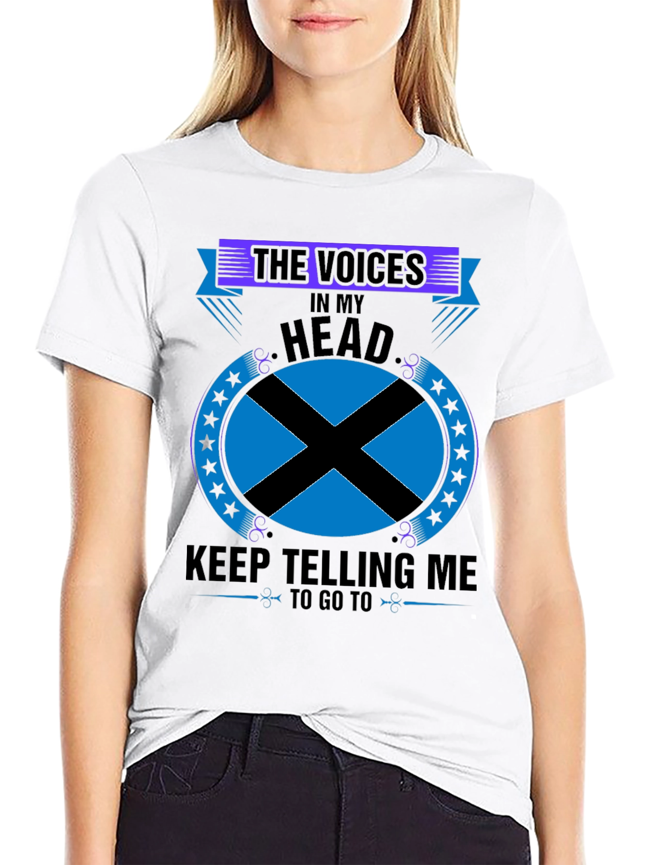 Funny Voices in My Head Novelty T-Shirt