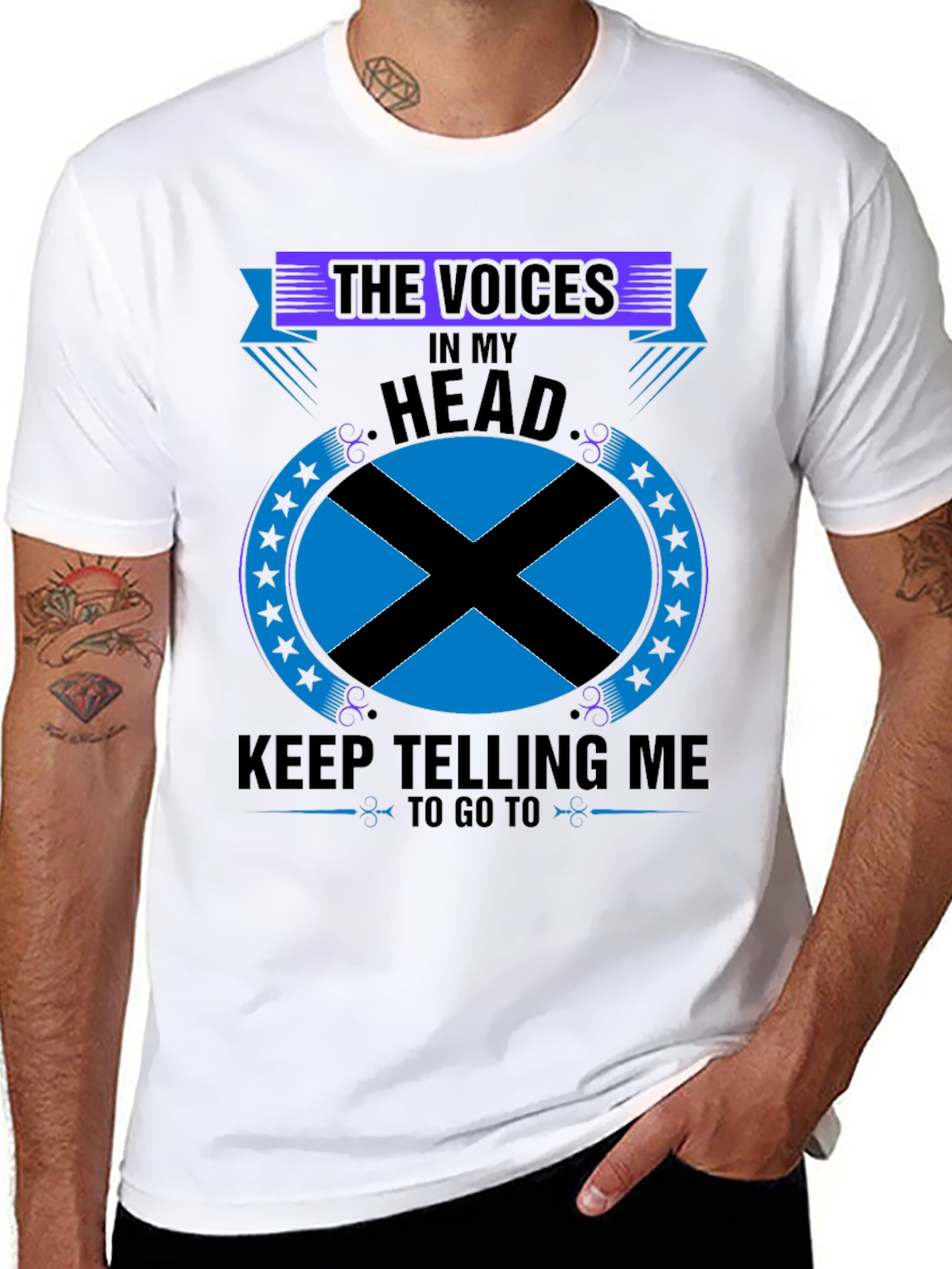 Funny Voices in My Head Novelty T-Shirt