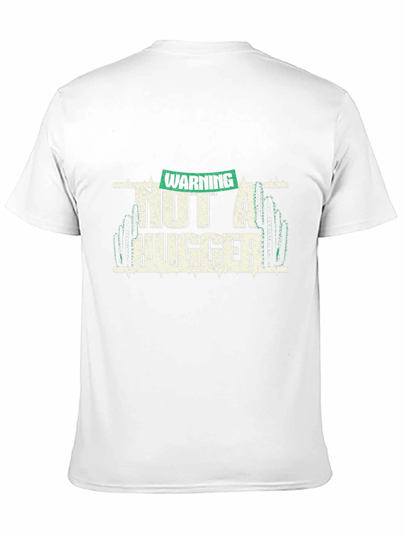 Warning Not A Hugger Cactus Graphic Tee