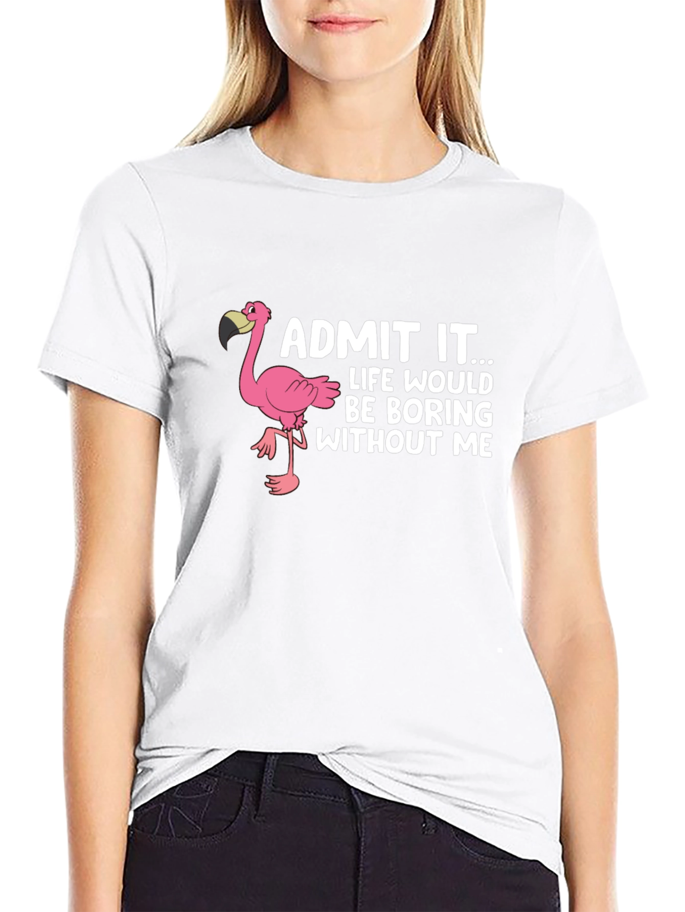 Funny Flamingo Graphic Tee - Admit It... T-Shirt