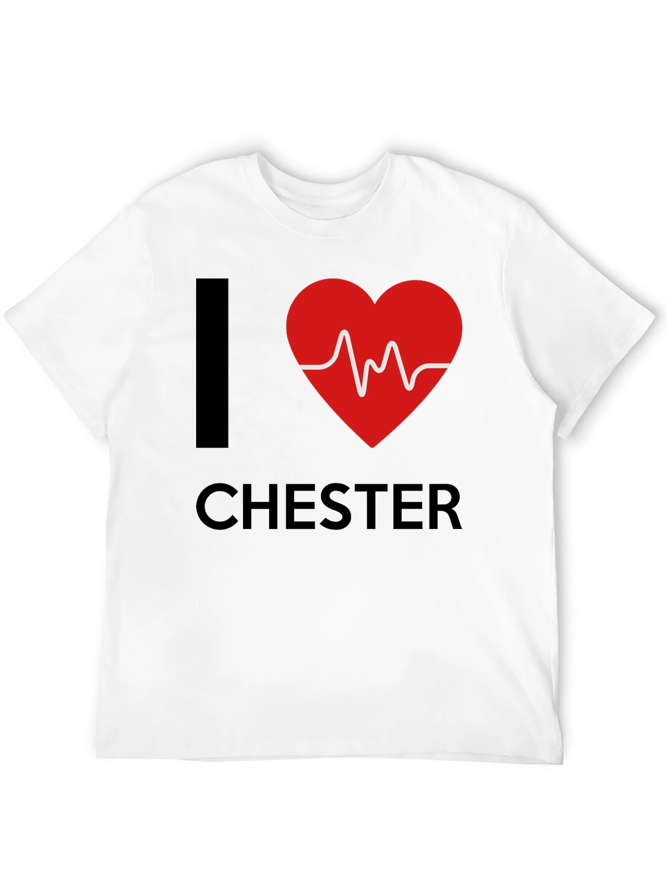 I Heart Chester T-Shirt Black Graphic Tee