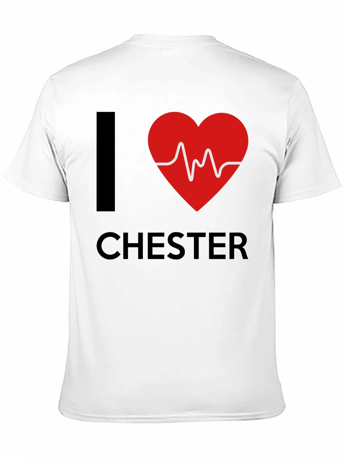 I Heart Chester T-Shirt Black Graphic Tee