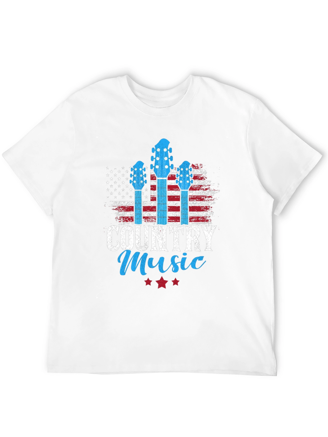 Country Music T-Shirt - American Flag Design